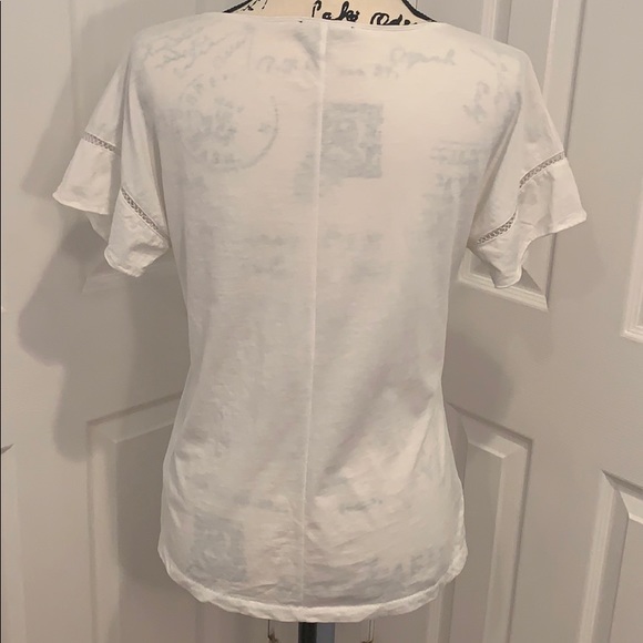 J.Crew Embroidered Flutter-Sleeve Tee - Picture 5 of 8